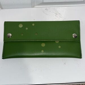 HOLLY AIKEN vegan leather clutch